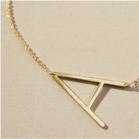 Anthropologie Jewelry - New! Anthropologie Monogram Initial Letter Necklace NWOT